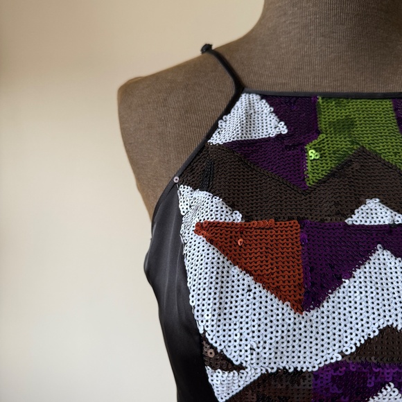 Party Ready Y2K Bebe Sequin Peplum Top - Picture 7 of 8